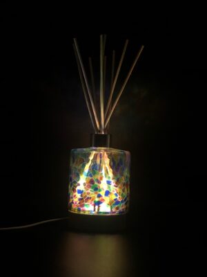 Rainbow Round Glass Diffuser Lamp