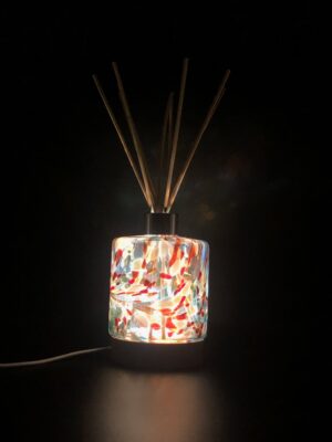 Rose Gold Round Glass Diffuser Lamp