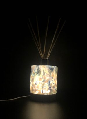 White Round Glass Diffuser Lamp