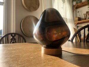 Strawberry Glass Lamp - Celestial Smoke